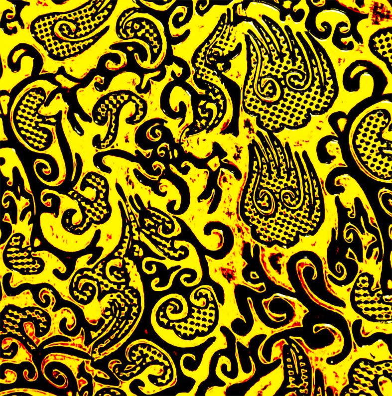 Black Gold Paisley